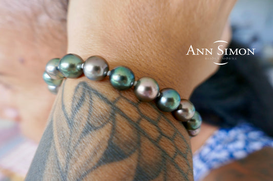1-Bracelet  Perles de Tahiti